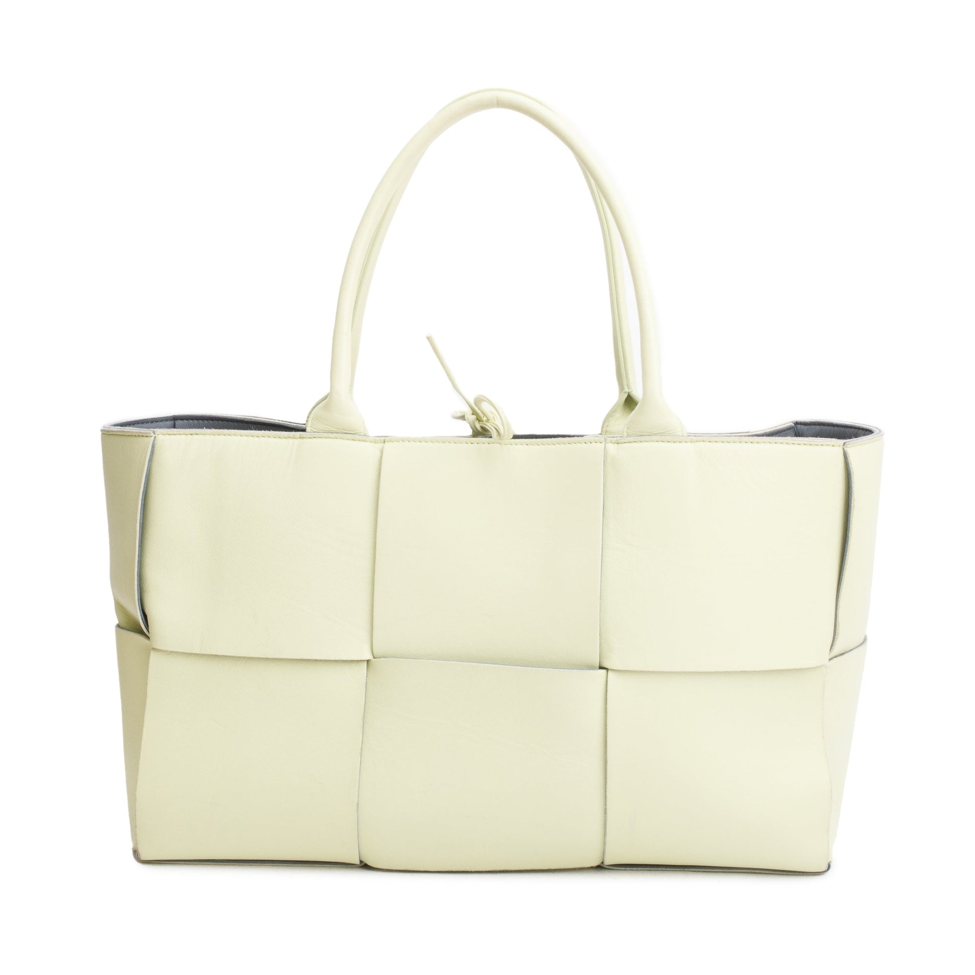 Bottega Veneta Light Maxi Intrecciato Arco Tote Leather Green Tote Bag