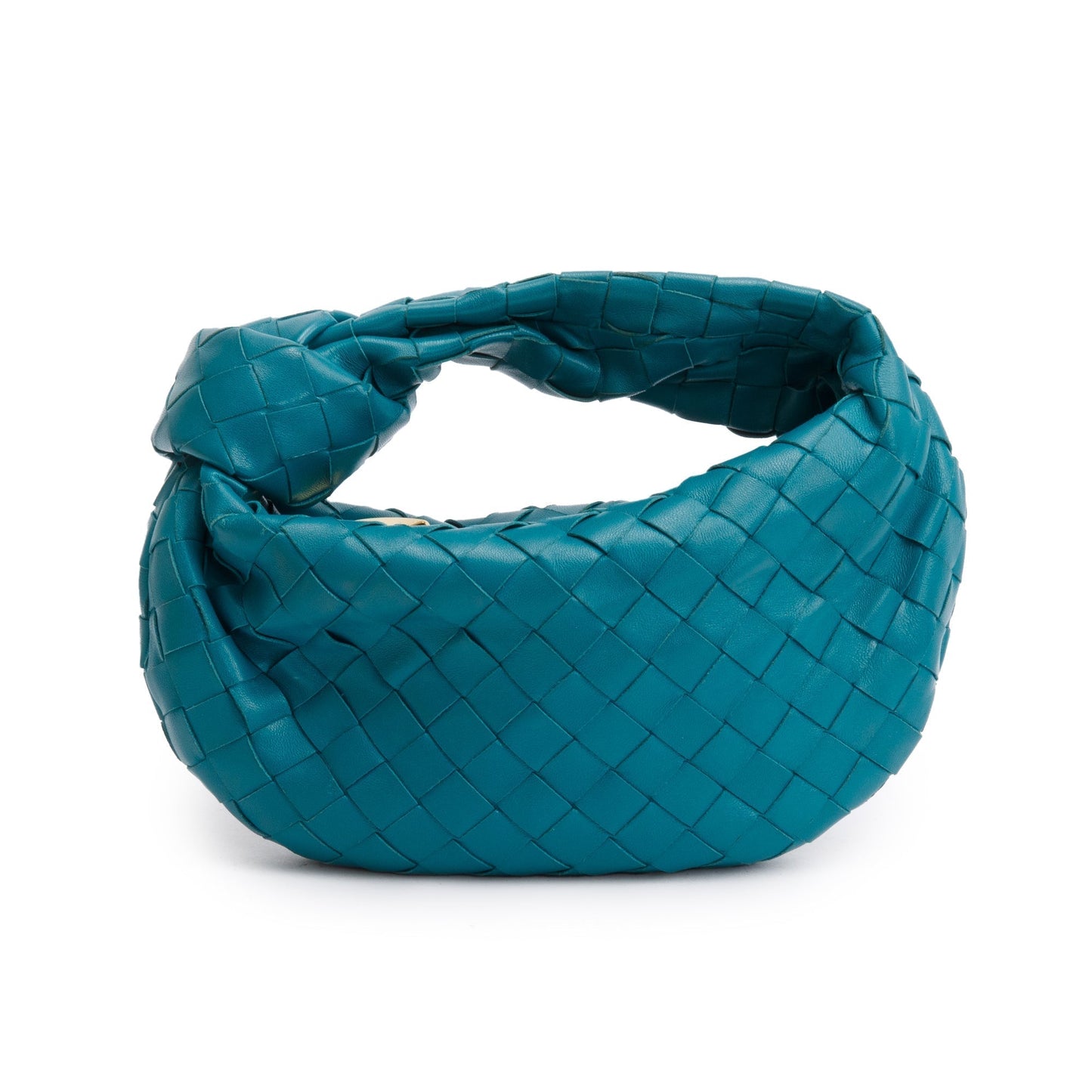 Bottega Veneta Turquoise Intrecciato Jodie Bag Leather Mini Travel Bag
