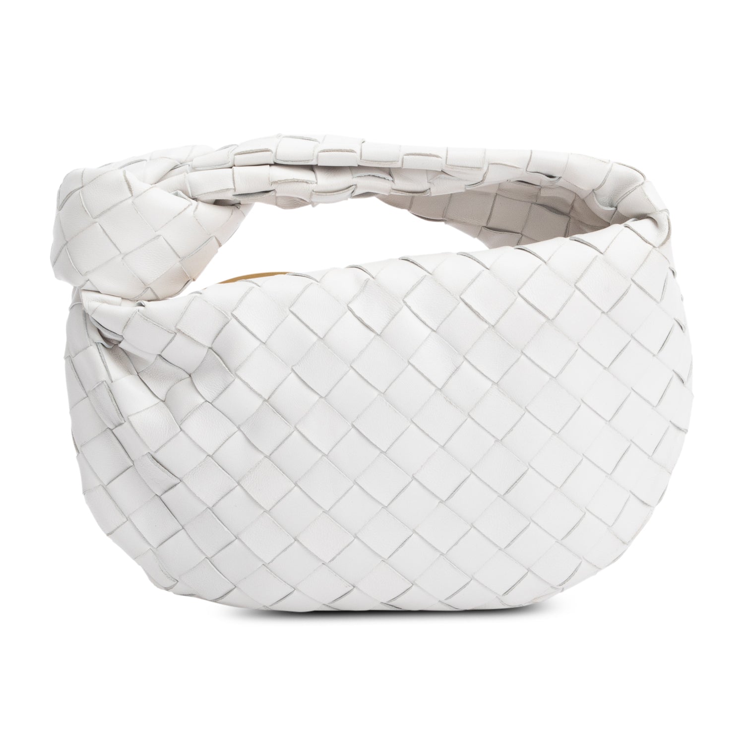 Bottega Veneta Intrecciato Jodie Bag Leather White Travel Bag
