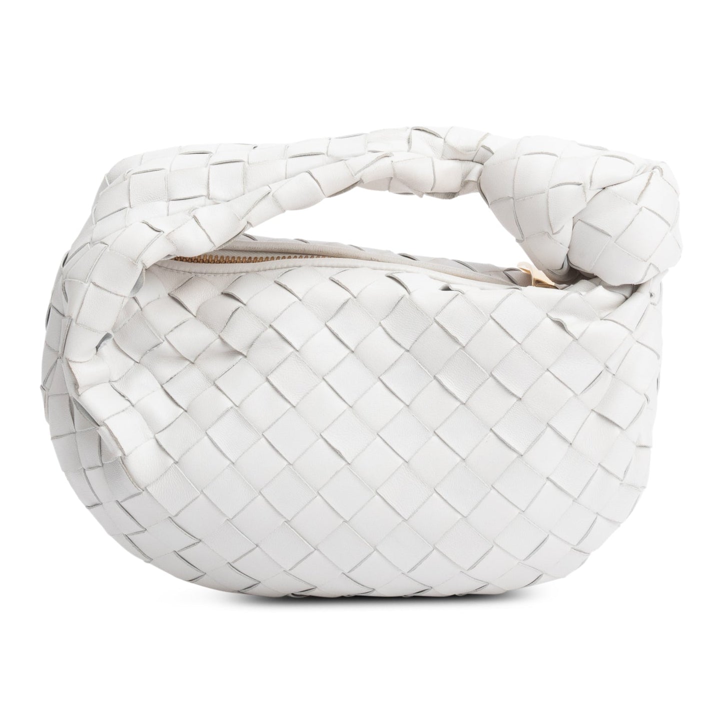 Bottega Veneta Intrecciato Jodie Bag Leather White Travel Bag