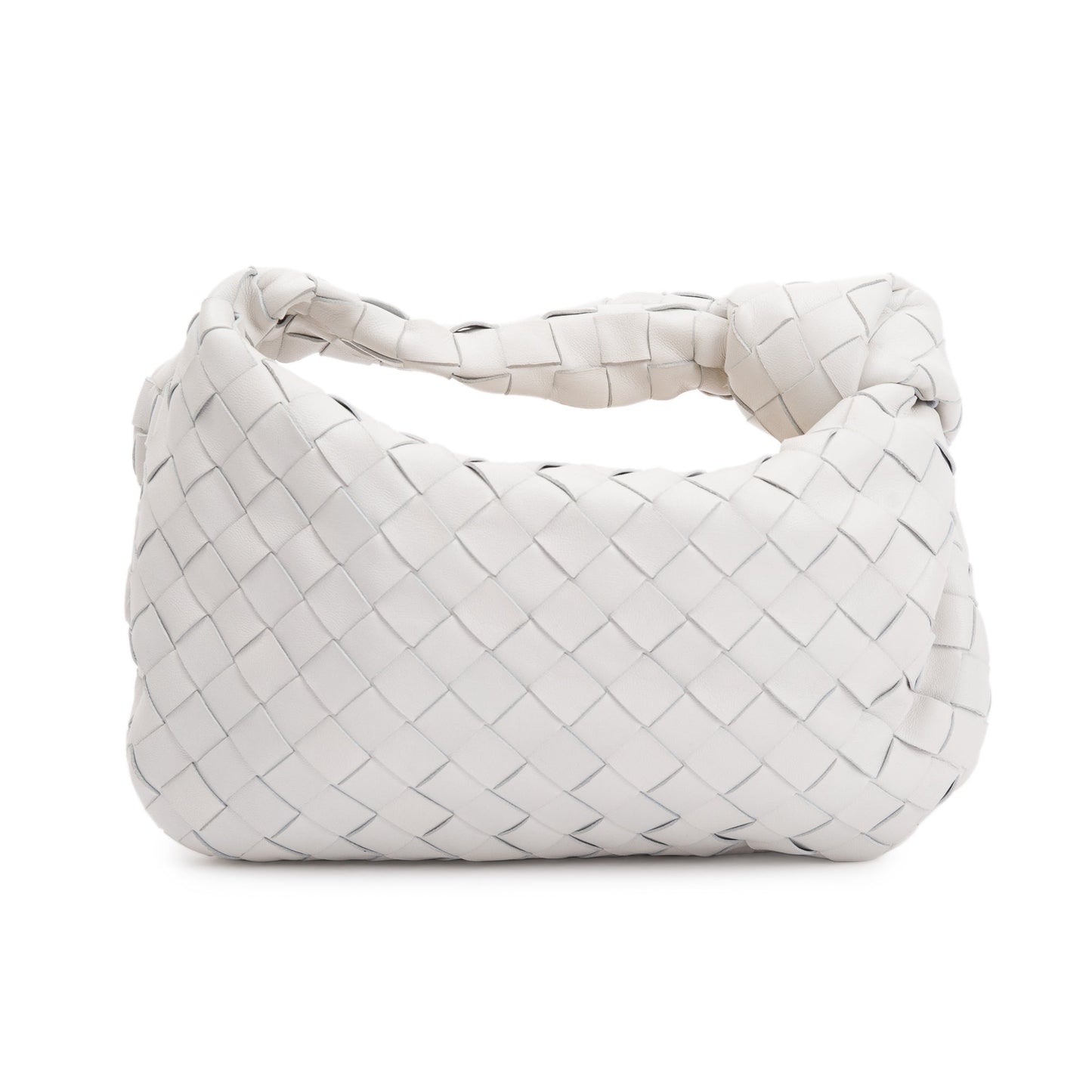 Bottega Veneta Intrecciato Jodie Bag White Mini Travel Bag