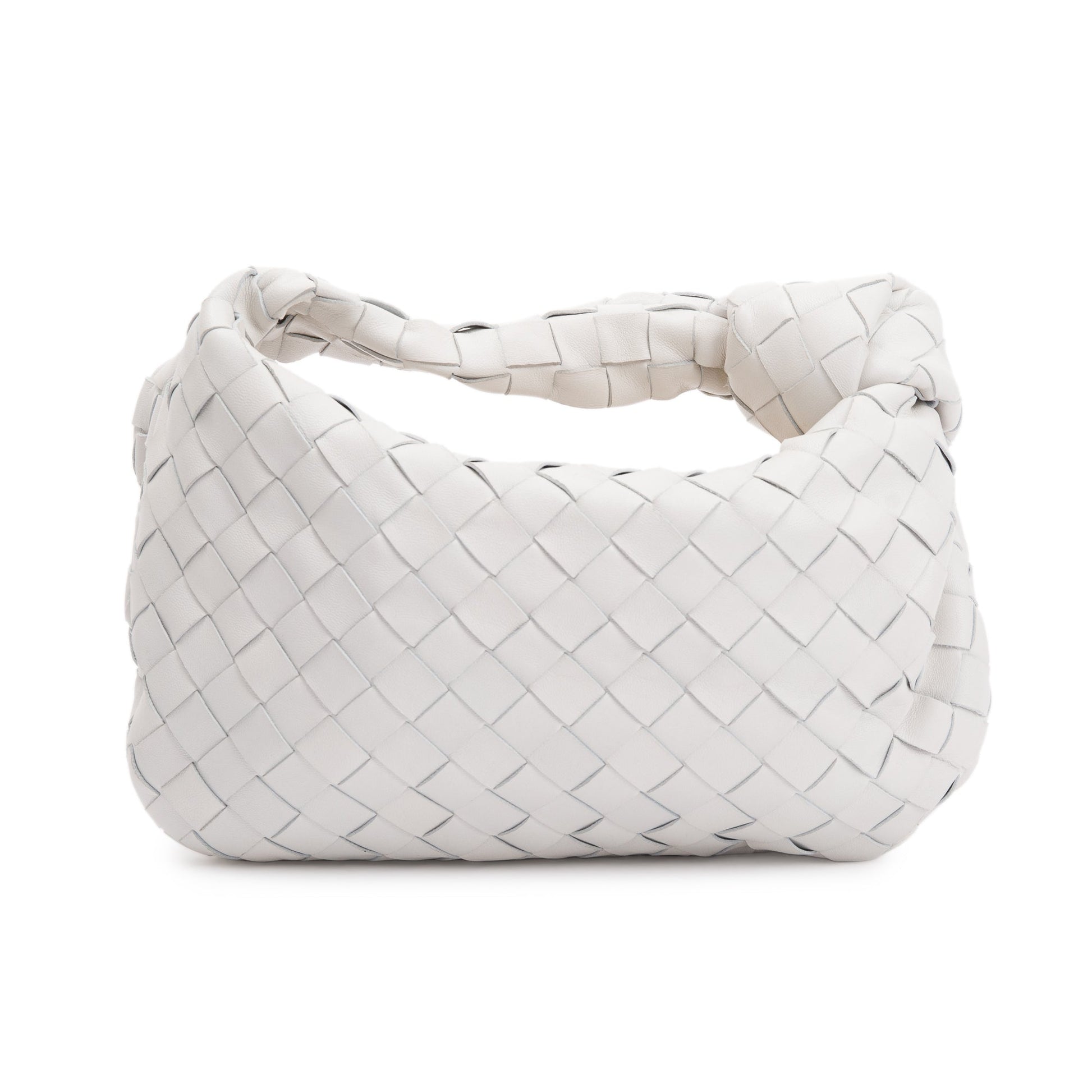 Bottega Veneta Intrecciato Jodie Bag White Mini Travel Bag