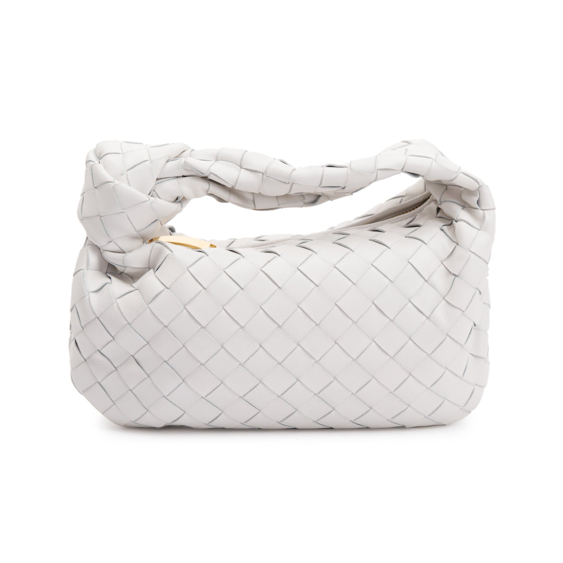 Bottega Veneta Intrecciato Jodie Bag White Mini Travel Bag