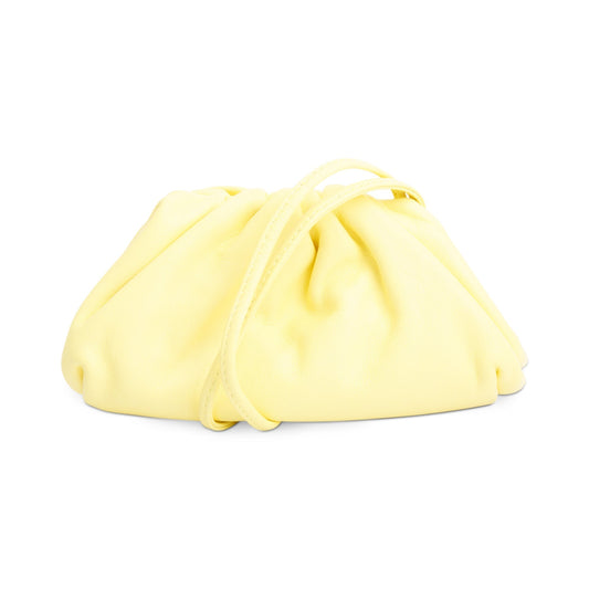 Bottega Veneta Yellow Calfskin Extra Pouch Travel Bag Leather Mini