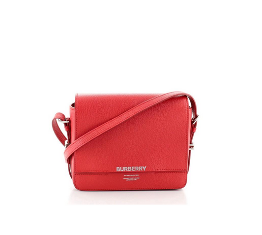 Burberry Grace Cross Body Bag Leather Small Flap Crossbody Bag