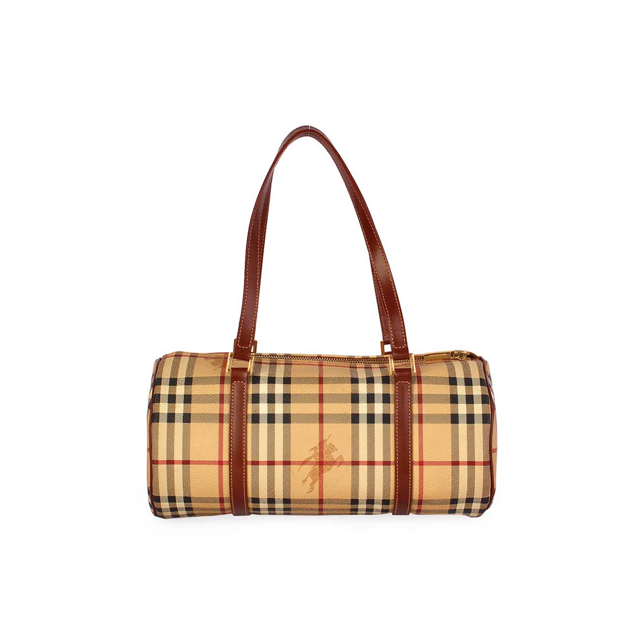Burberry Check Barrel Bag Travel Bag