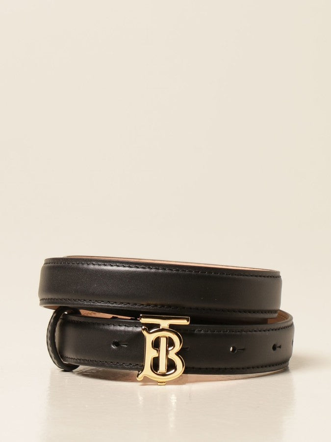 Burberry Tb Calf Belt Handbag Leather Calf Leather
