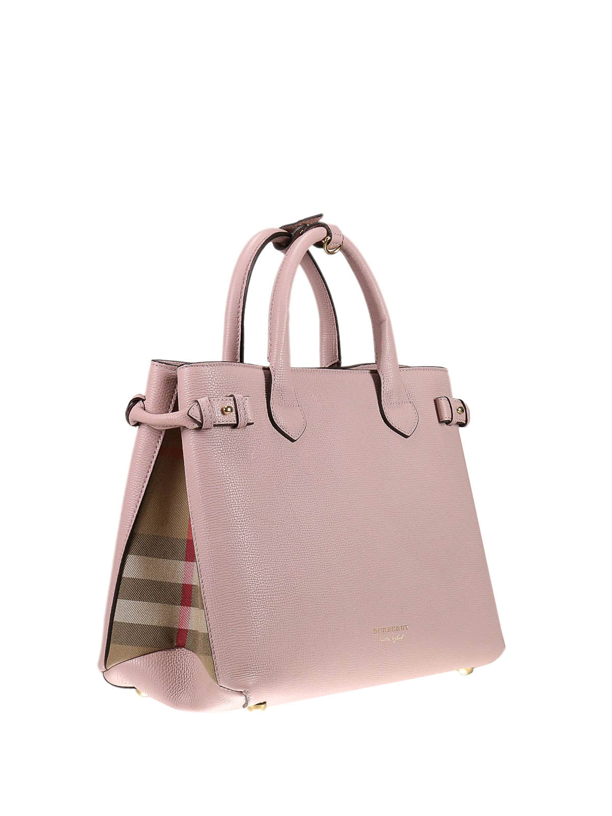 Burberry The Banner Tote Bag Leather Medium