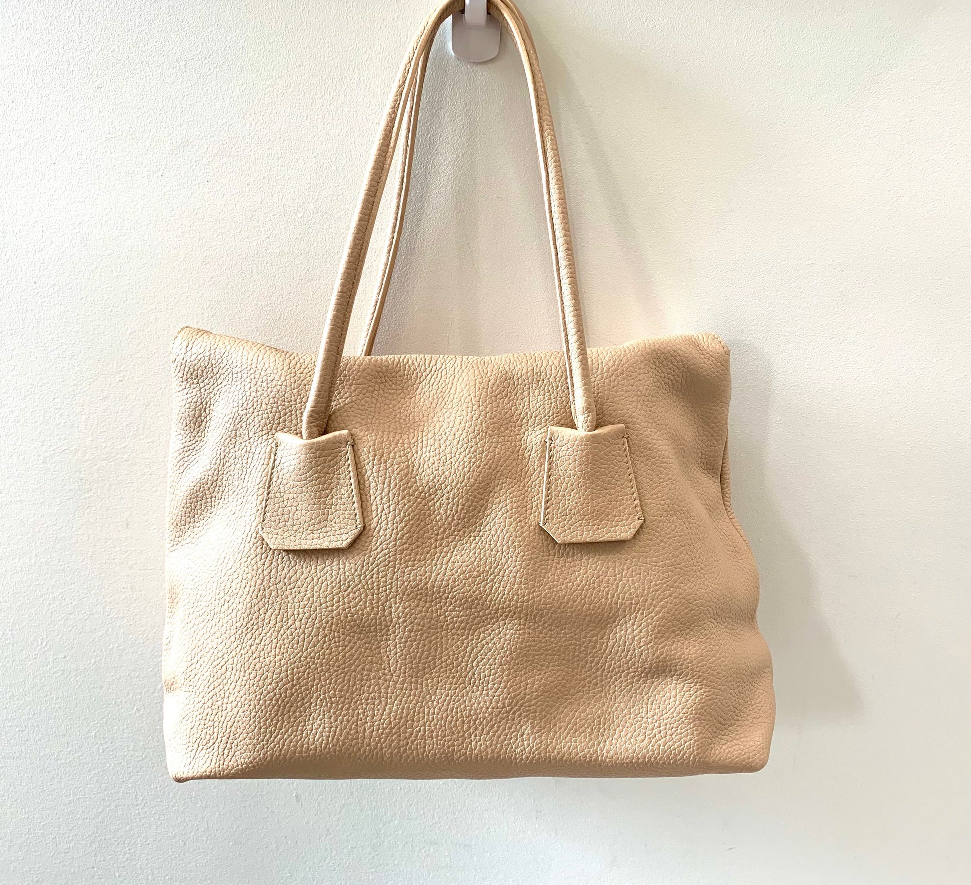 Burberry Pebbled Baynard Tote Leather Tote Bag