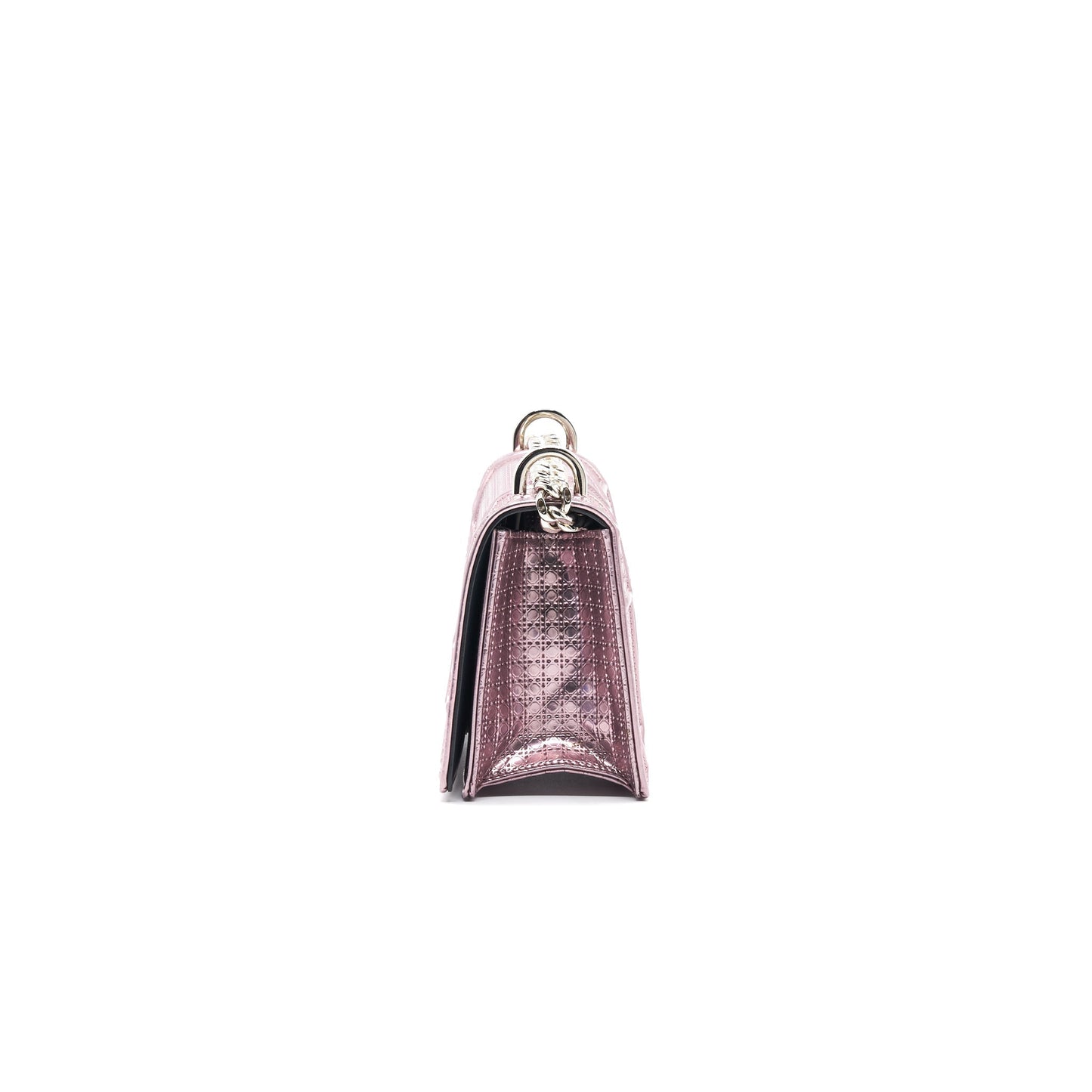 Dior ama Metallic Handbag Pink Small Travel Bag
