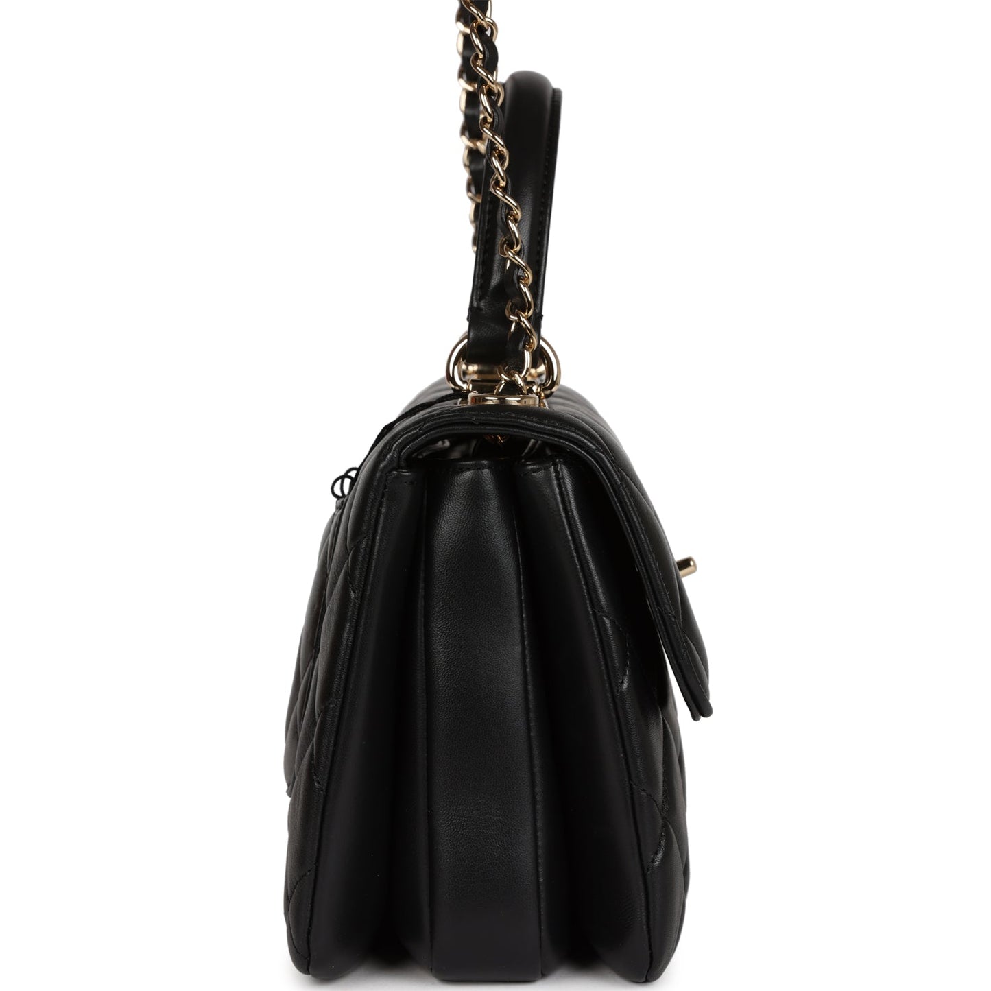 Chanel Small Trendy CC Black Lambskin Gold Hardware Accessory