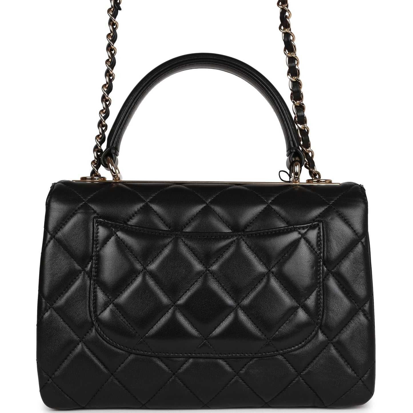 Chanel Small Trendy CC Black Lambskin Gold Hardware Accessory