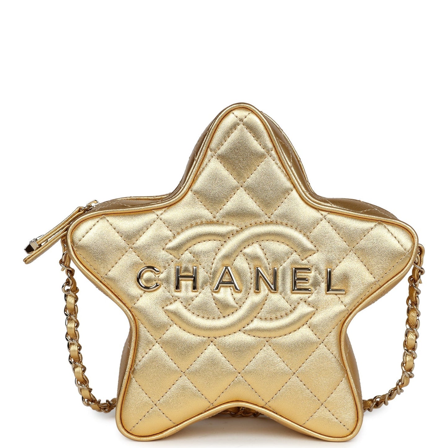 Chanel Star Metallic Gold Lambskin Gold Hardware Accessory