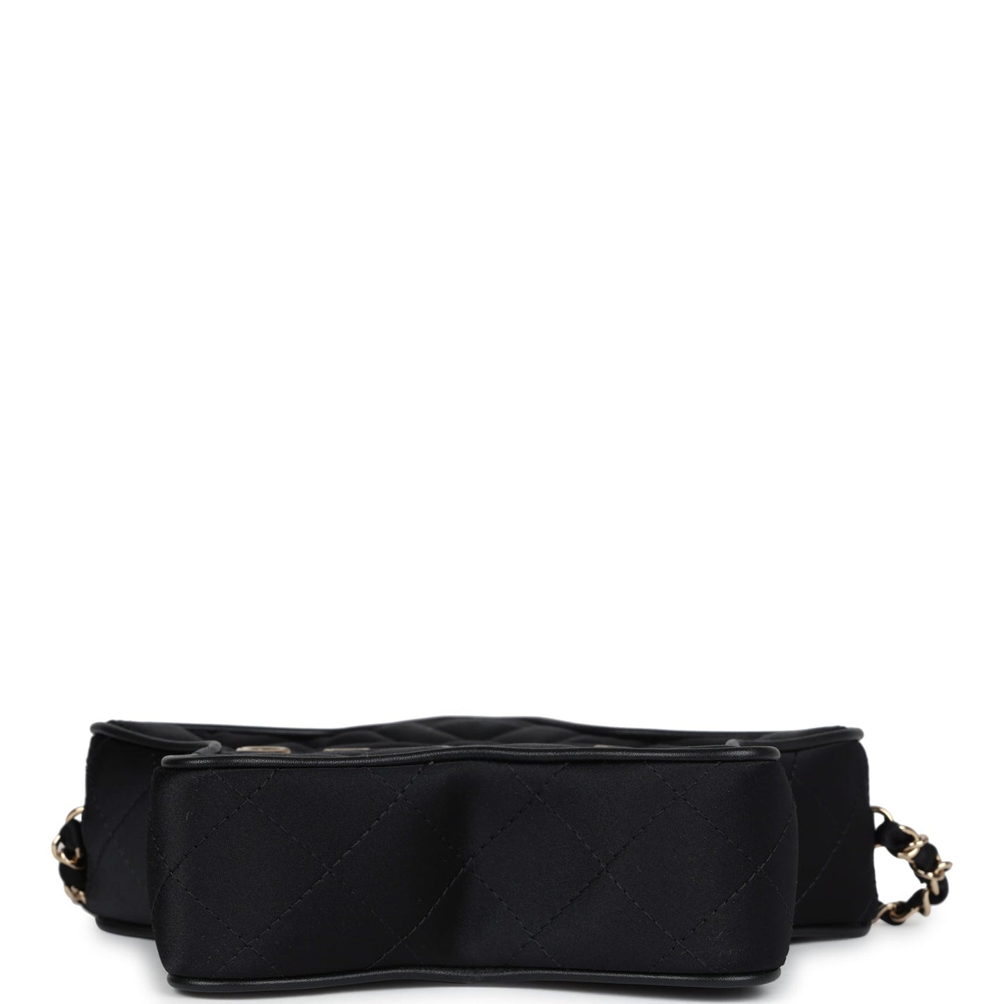 Chanel Star Black Satin Light Gold Hardware Accessory