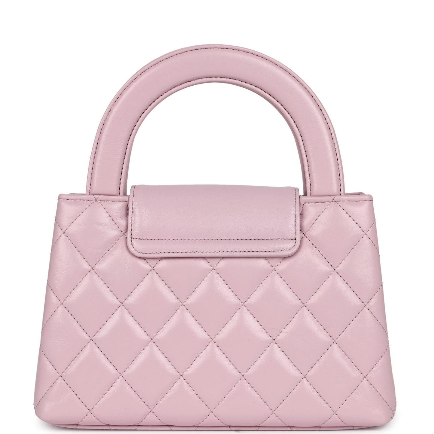 Chanel Small Kelly Shopper Light Pink Shiny Aged Calfskin Brushed Gold Hardware Bag