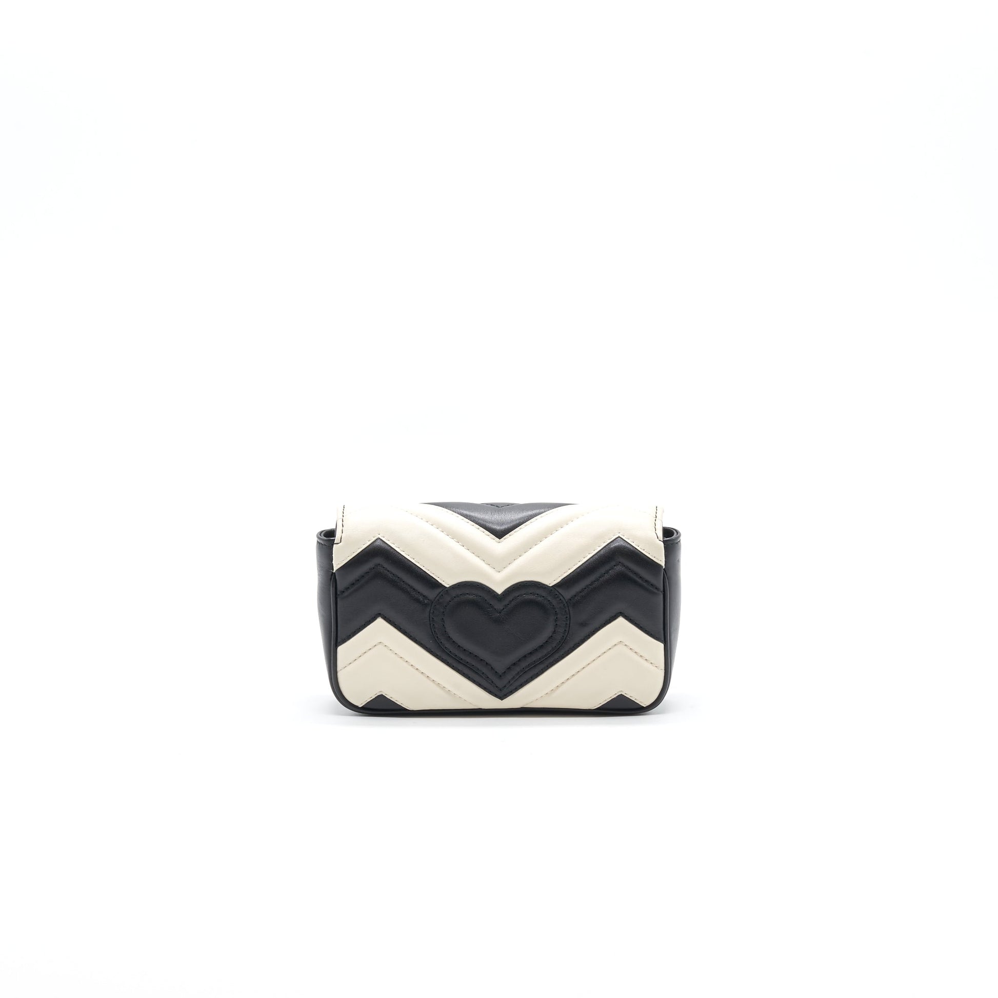 Gucci Marmont Super And Handbag Black White Travel Bag