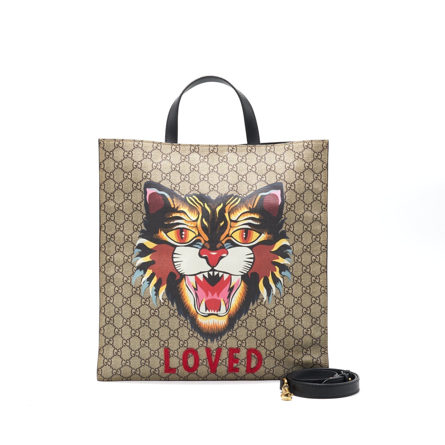 Gucci Tigar Loved Tote Monogram Tote Bag