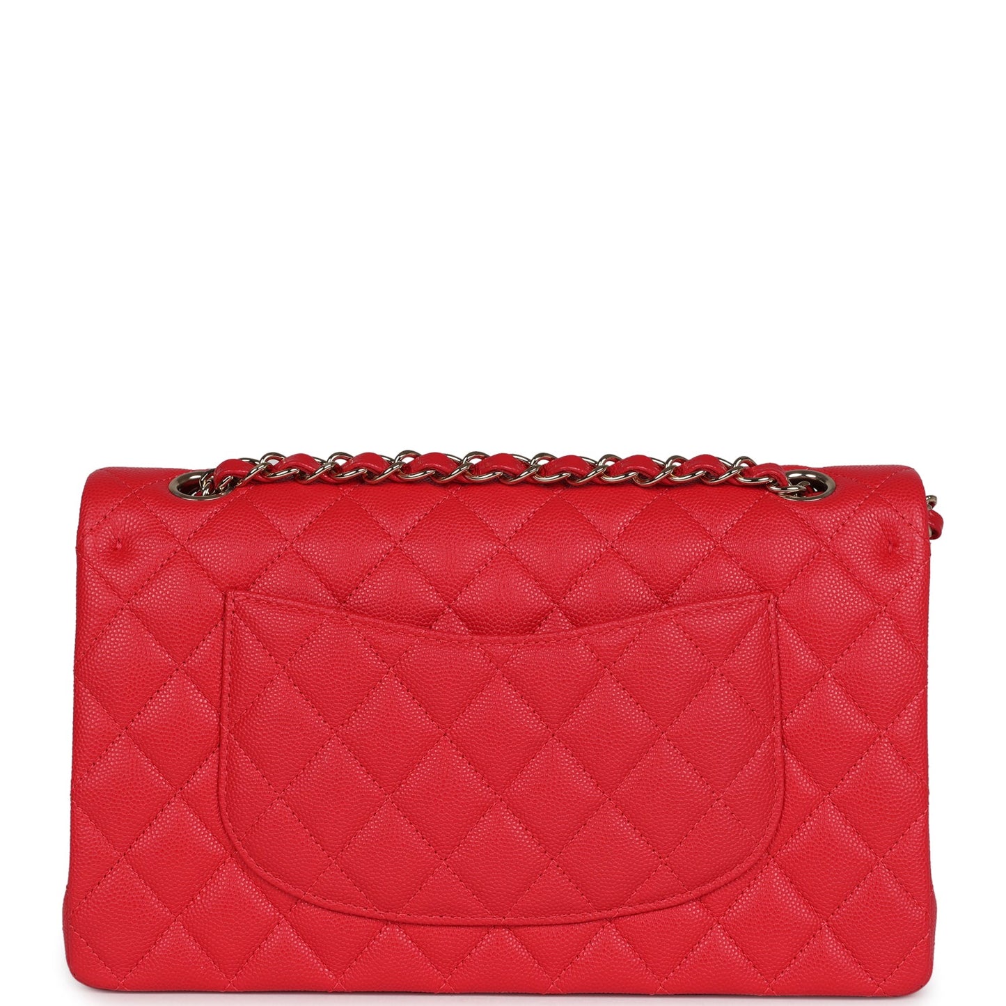 Chanel Small Classic Double Flap Red Caviar Light Gold Hardware Accessory