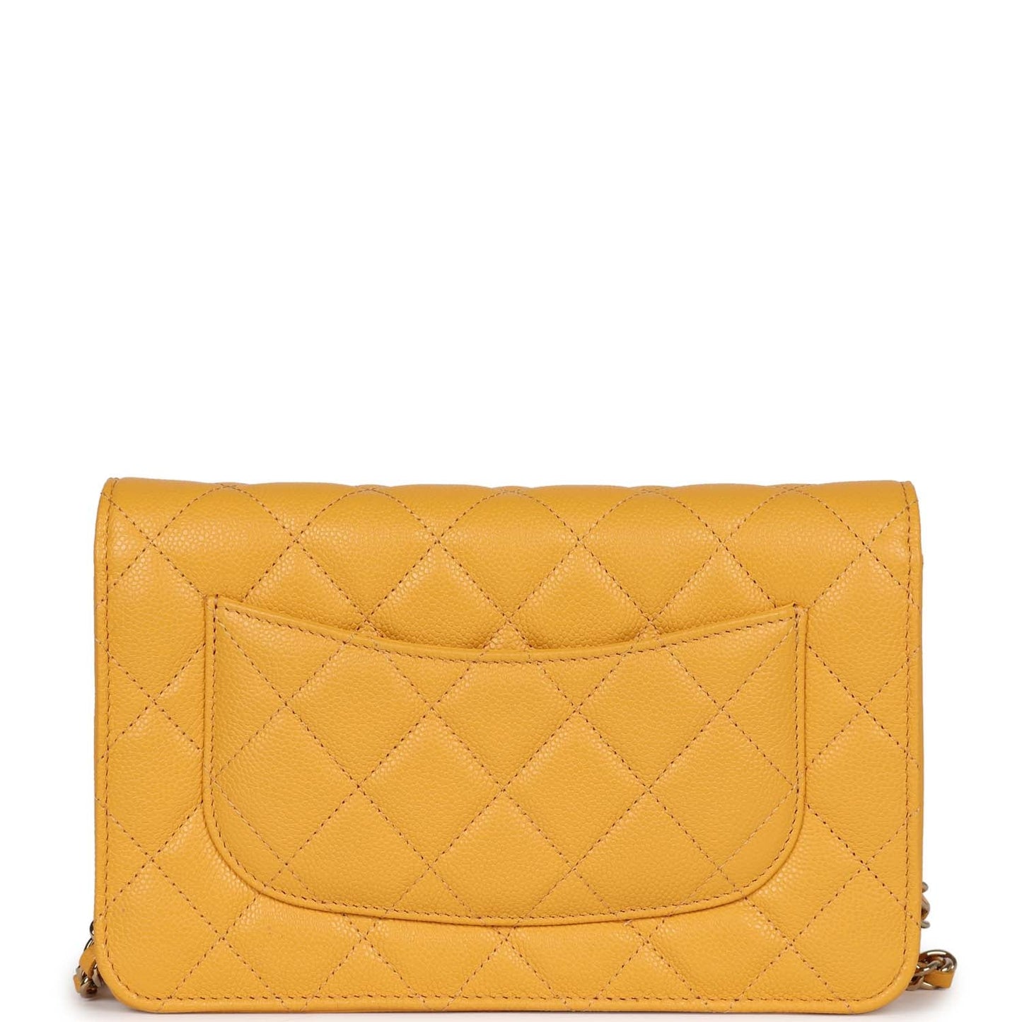 Chanel Wallet On Chain Yellow Caviar Gold Hardware Bag