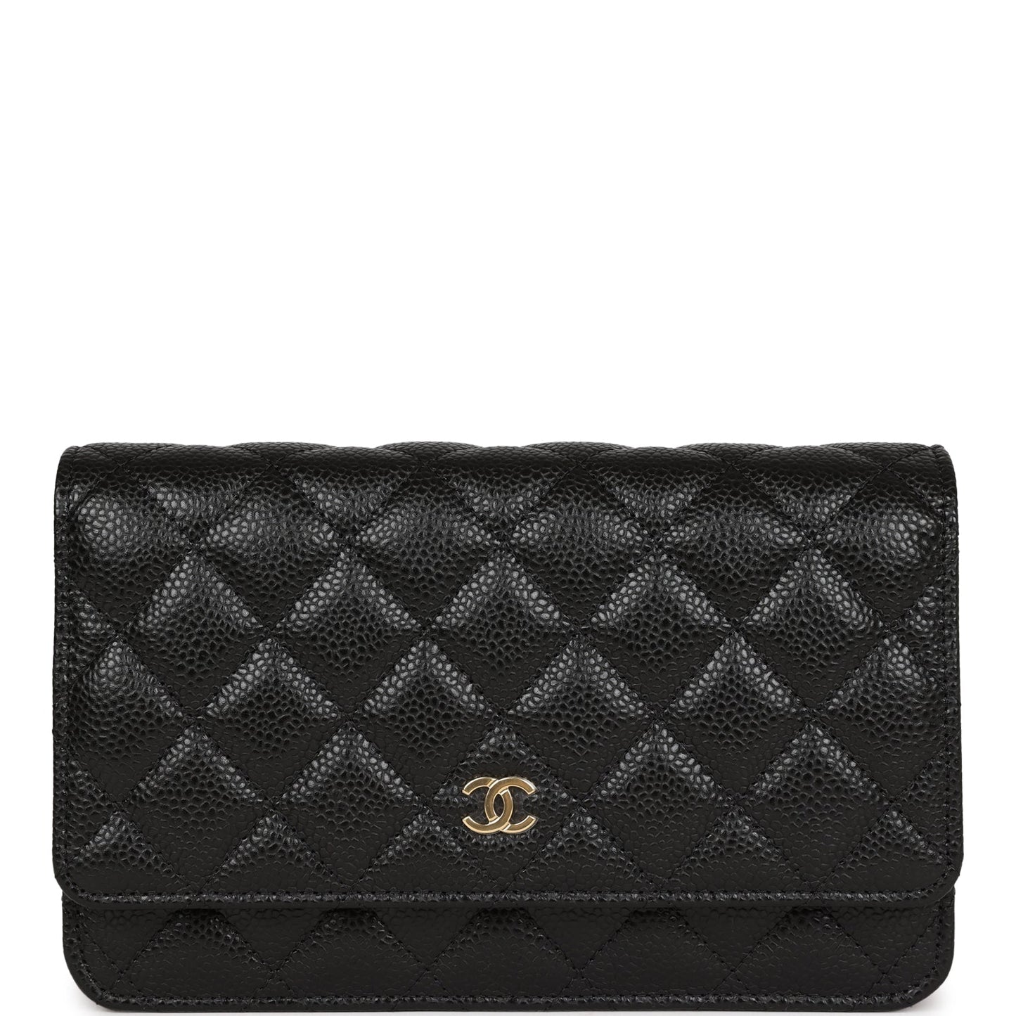 Chanel Wallet On Chain WOC Black Caviar Gold Hardware Bag
