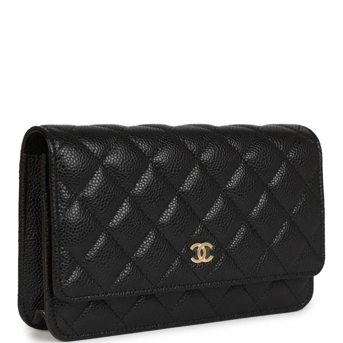Chanel Wallet On Chain WOC Black Caviar Gold Hardware Bag
