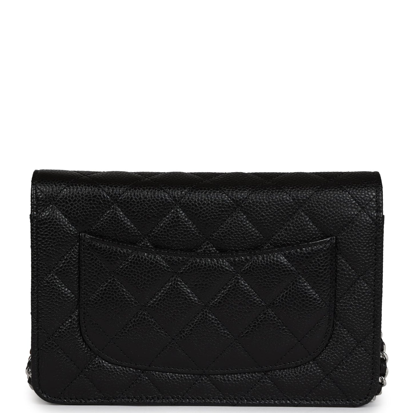Chanel Wallet On Chain WOC Black Caviar Silver Hardware Bag