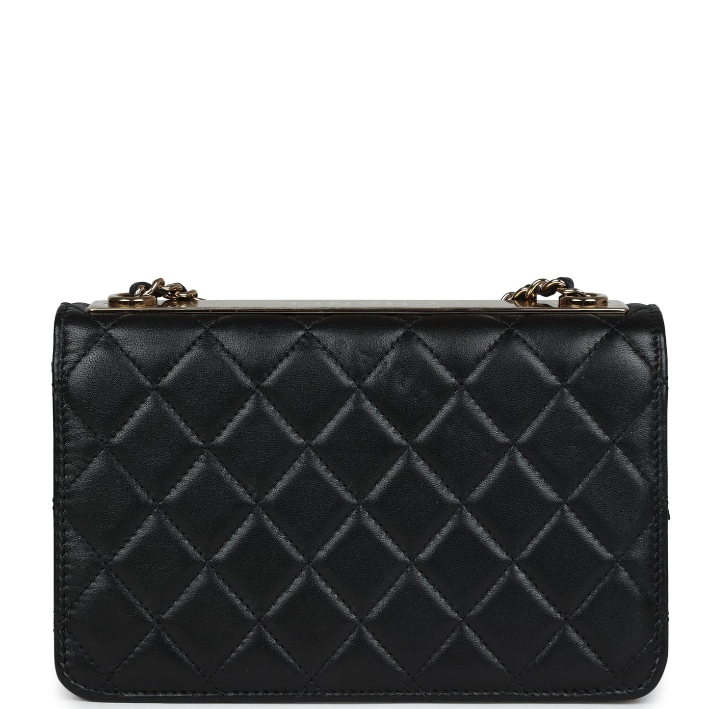 Chanel Trendy CC Wallet On Chain WOC Black Lambskin Gold Hardware Bag
