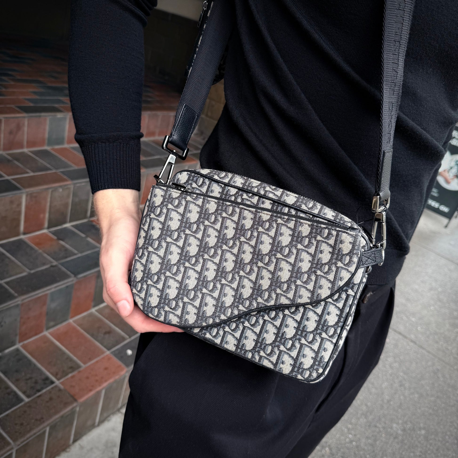 Dior Saddle Triple Pouch Shoulder Bag