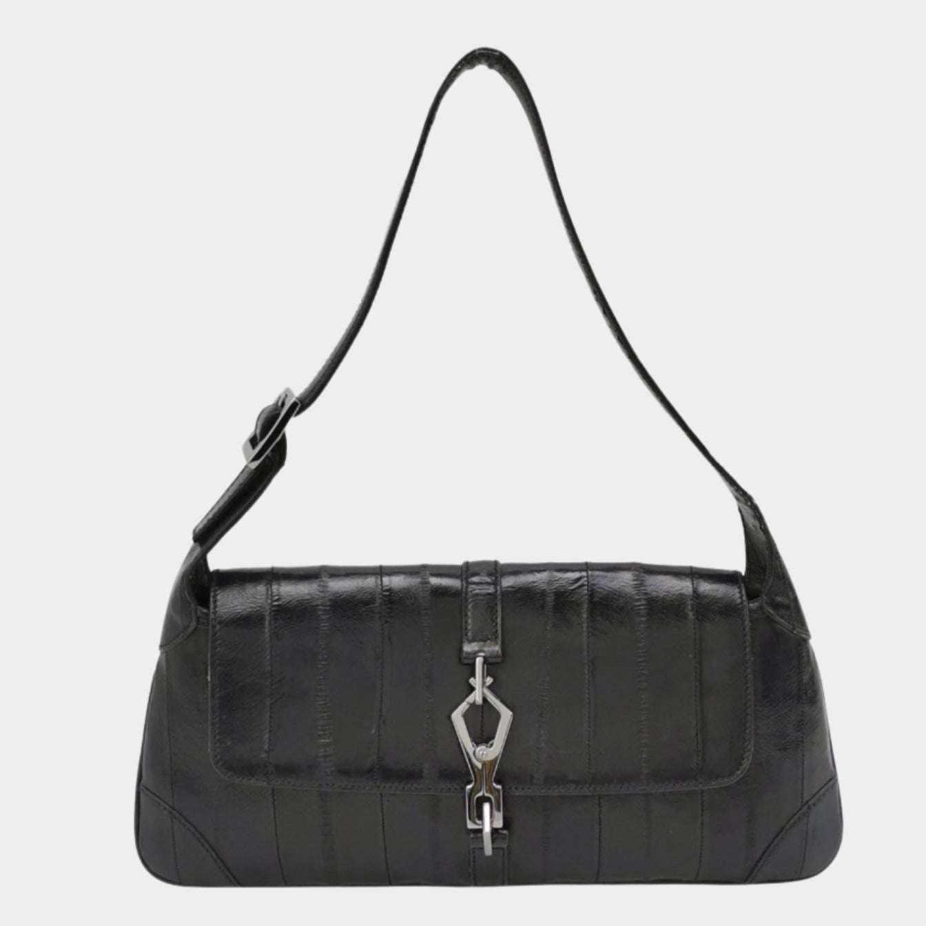 Gucci Jackie East West Leather Black Small Shoulder Bag