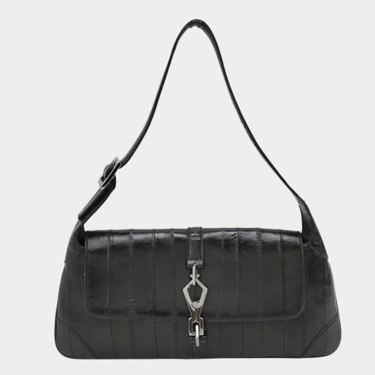 Gucci Jackie East West Leather Black Small Shoulder Bag