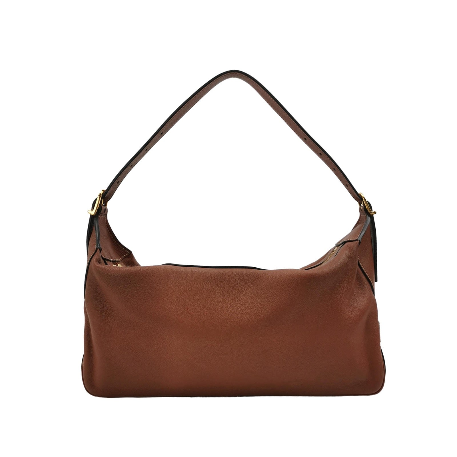 Romy Calfskin Shoulder Bag Leather Brown