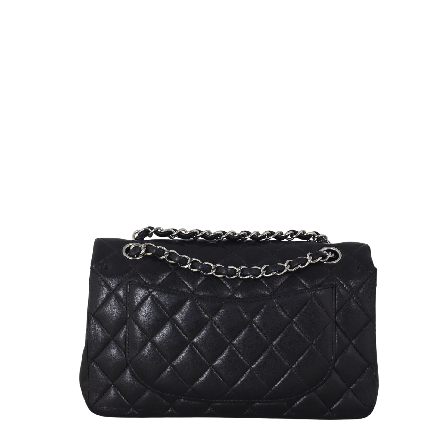 Chanel Classic Double Flap Lambskin Handbag Quilted Black Crossbody Bag Lambskin 14112025