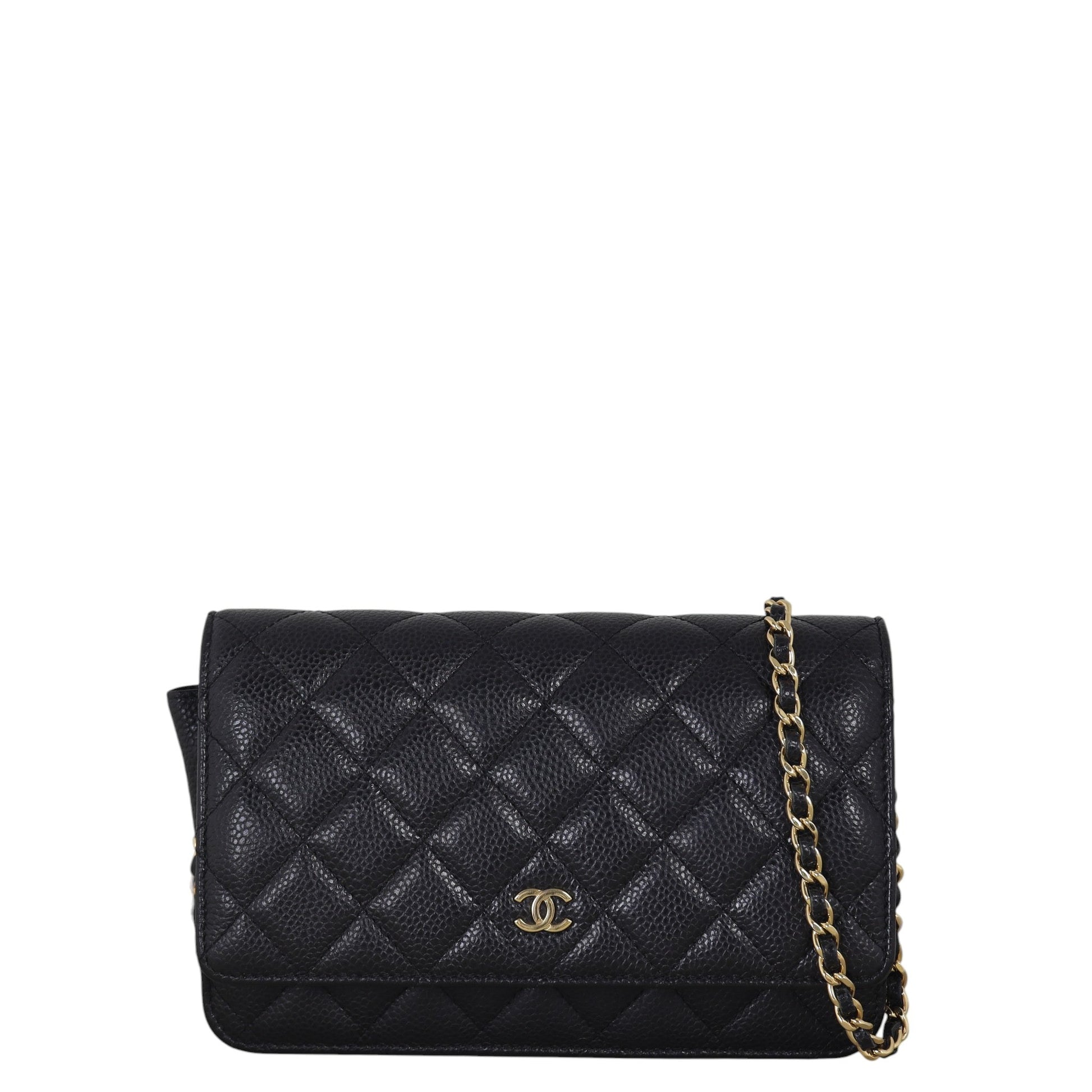 Chanel Classic Wallet on Chain Handbag Quilted Black Crossbody Bag Chain 14112025