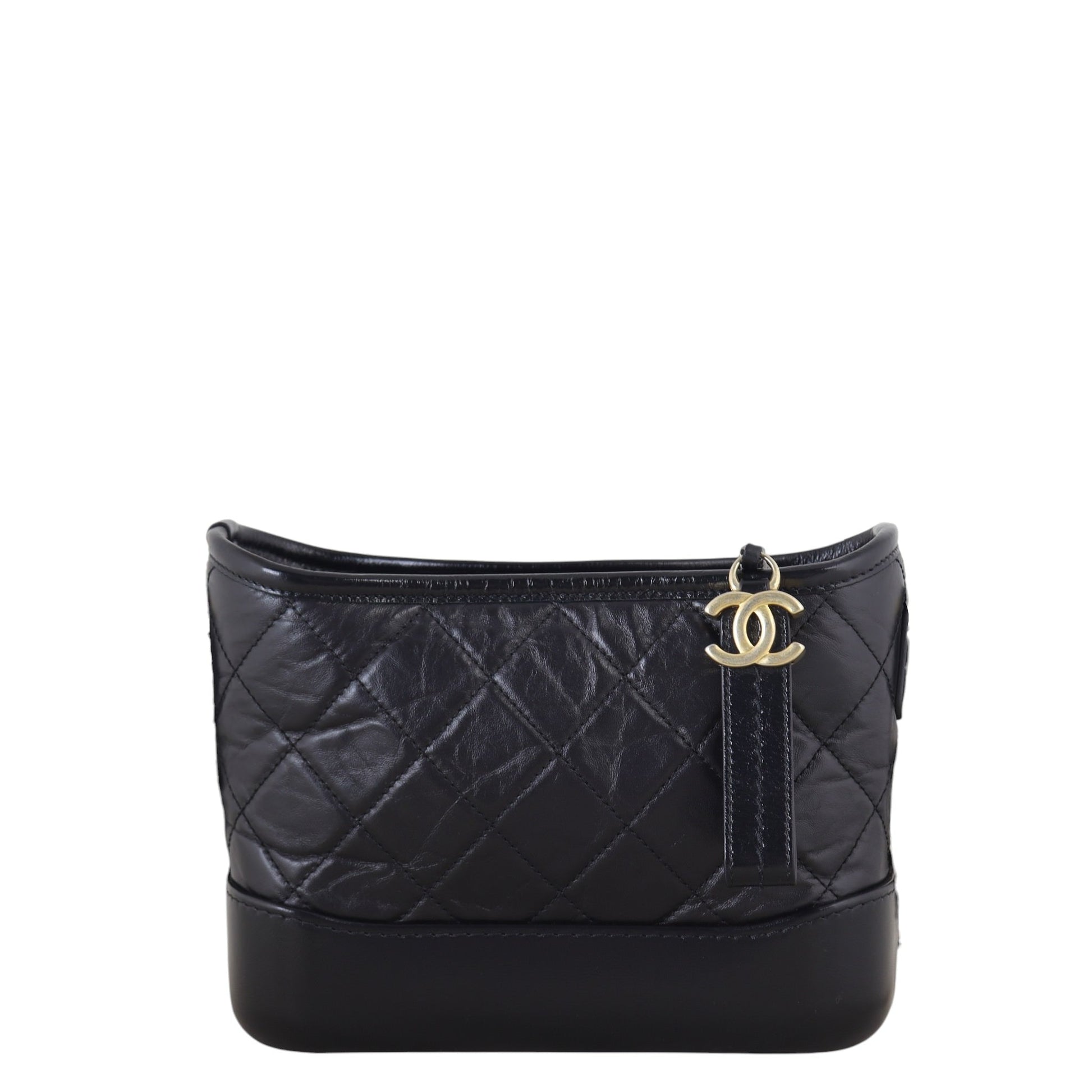 Chanel Gabrielle Hobo Quilted Black Shoulder Bag