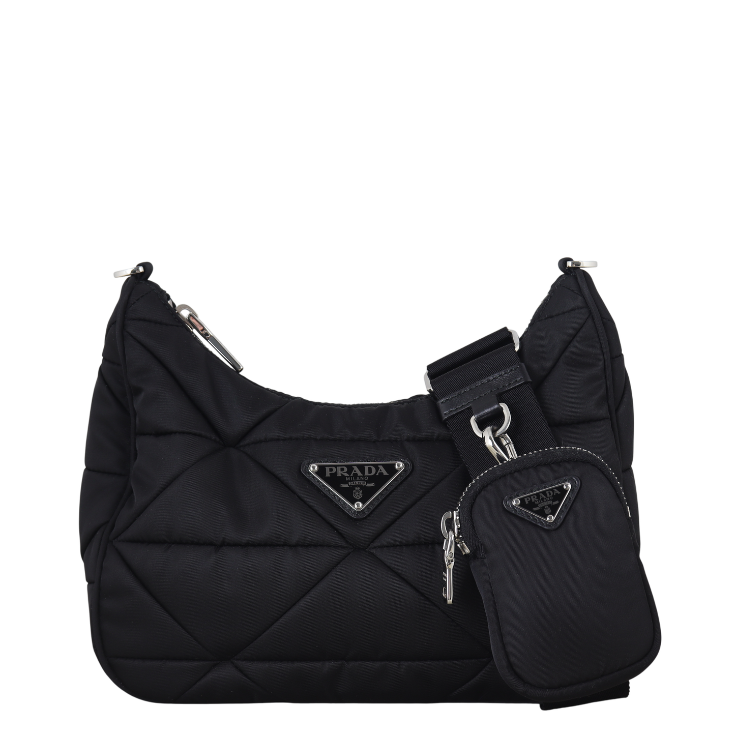 Prada Re Patchwork Tessuto Padded Shoulder Bag Nylon