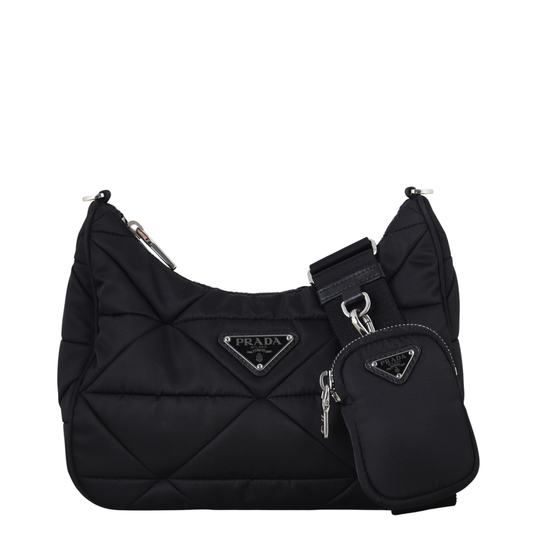 Prada Re Patchwork Tessuto Padded Shoulder Bag Nylon