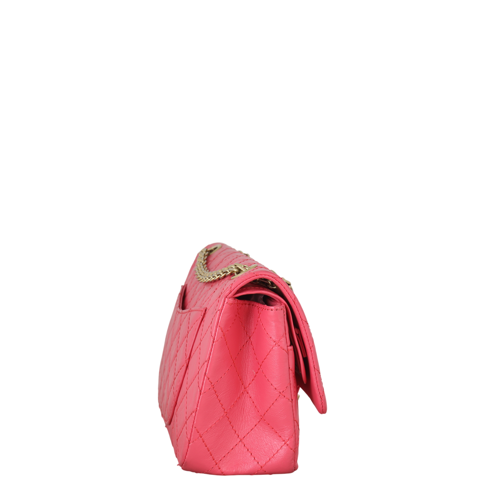 Chanel 2.55 Reissue 226 Double Bag Quilted Pink Crossbody Bag