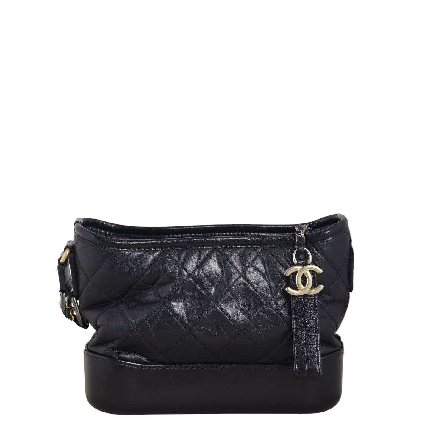 Chanel Gabrielle Hobo Quilted Black Shoulder Bag Small 05122025