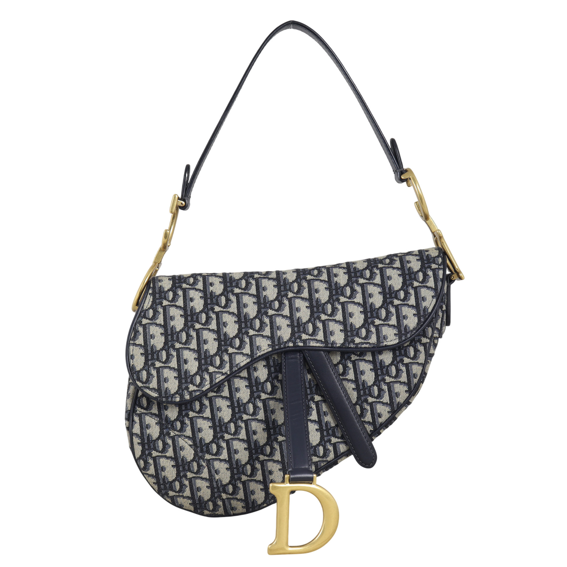 Dior Saddle Bag Oblique With Strap Travel Bag