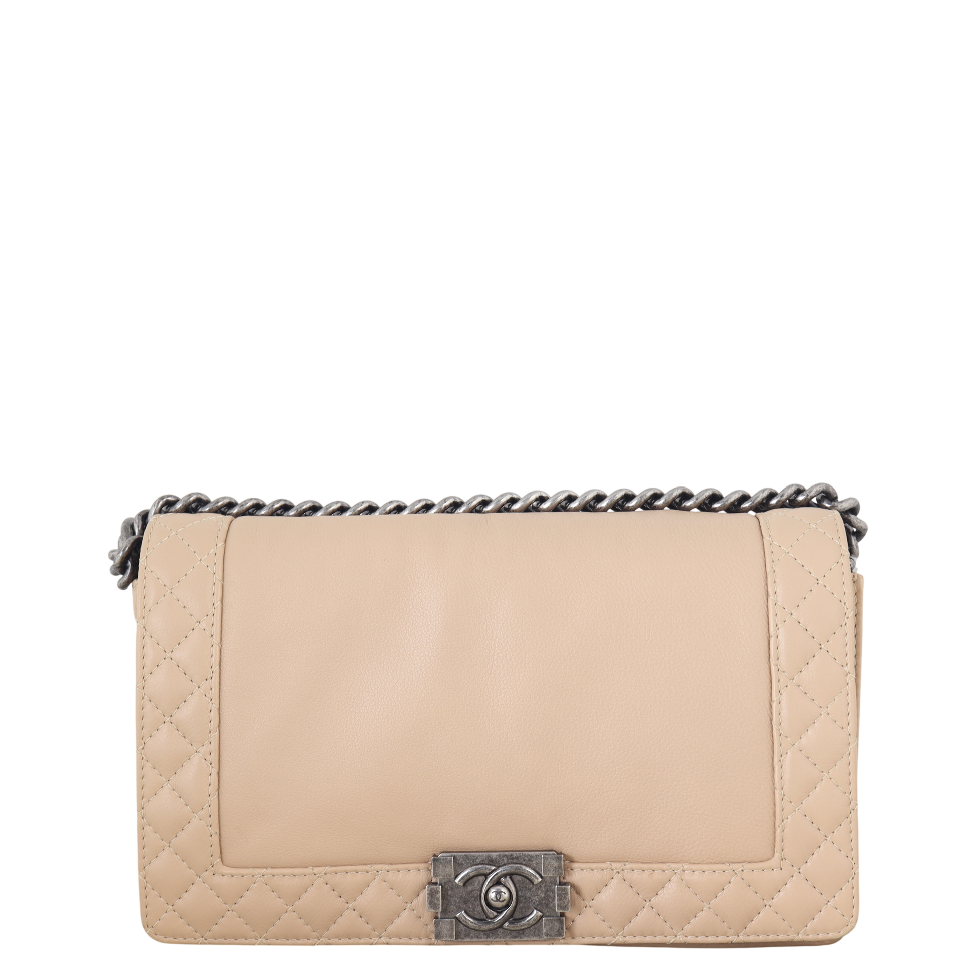 Chanel Boy Reverso New Handbag Quilted Medium Shoulder Bag
