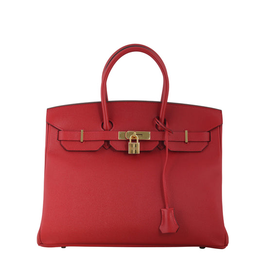 Hermes Birkin Epsom Rouge Cas Ue Handbag Travel Bag