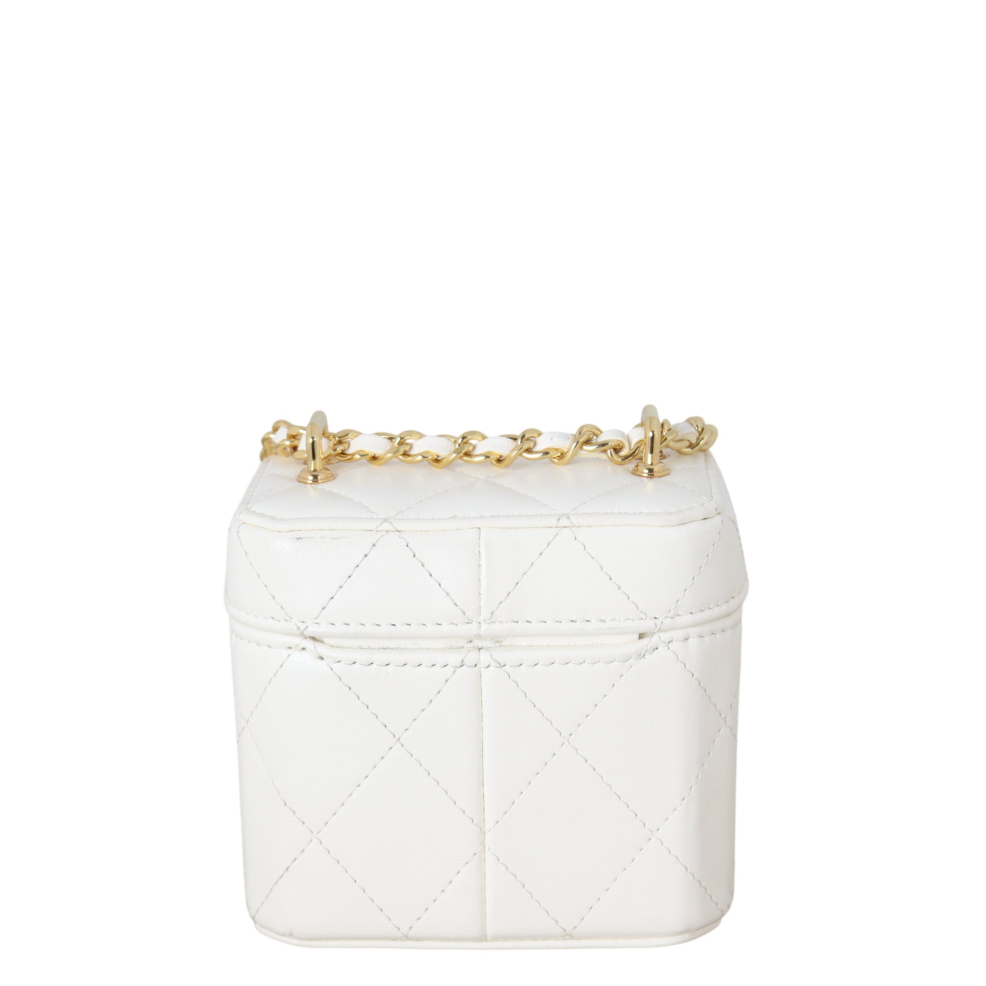 Chanel Vanity Case Bag White Mini Crossbody Bag