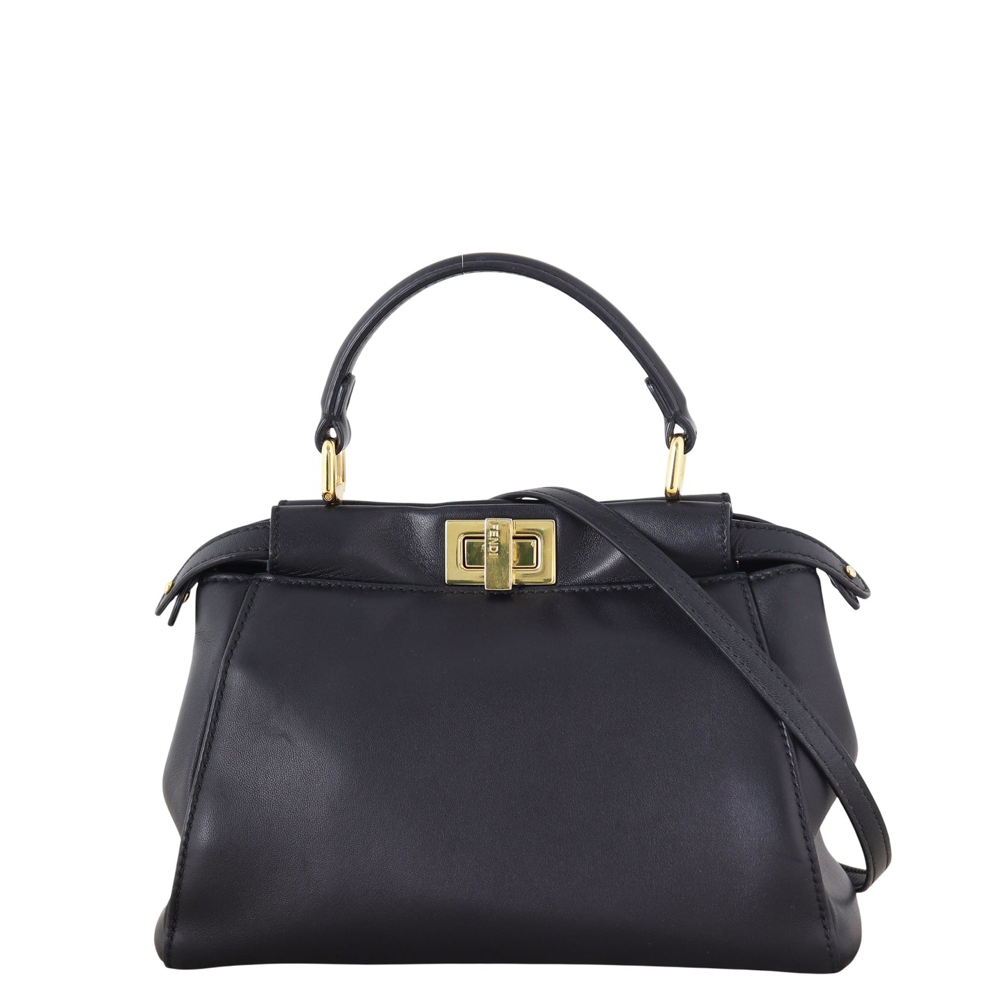 Fendi Crossbody Bag Peekaboo 4 Black Mini Shoulder Bag