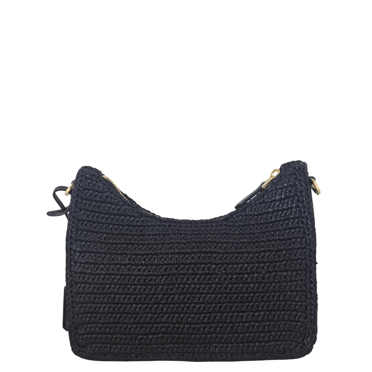 Prada Re Edition Crochet Shoulder Bag Raffia