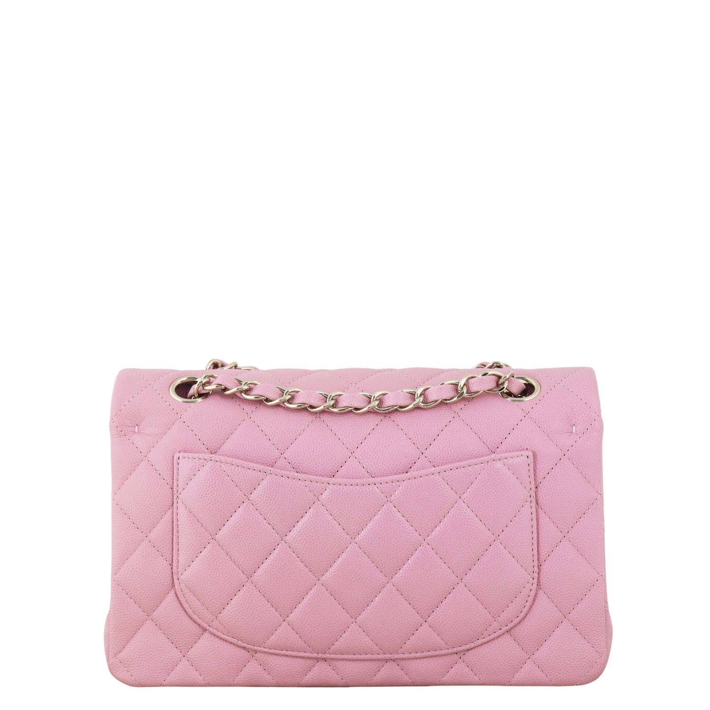 Chanel Classic Double Flap Caviar Handbag Quilted Pink Crossbody Bag Pink 13012026