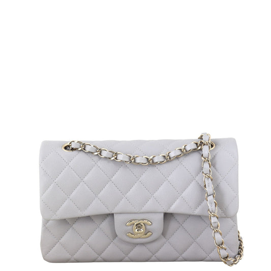 Chanel Classic Double Caviar Handbag Quilted Small Crossbody Bag