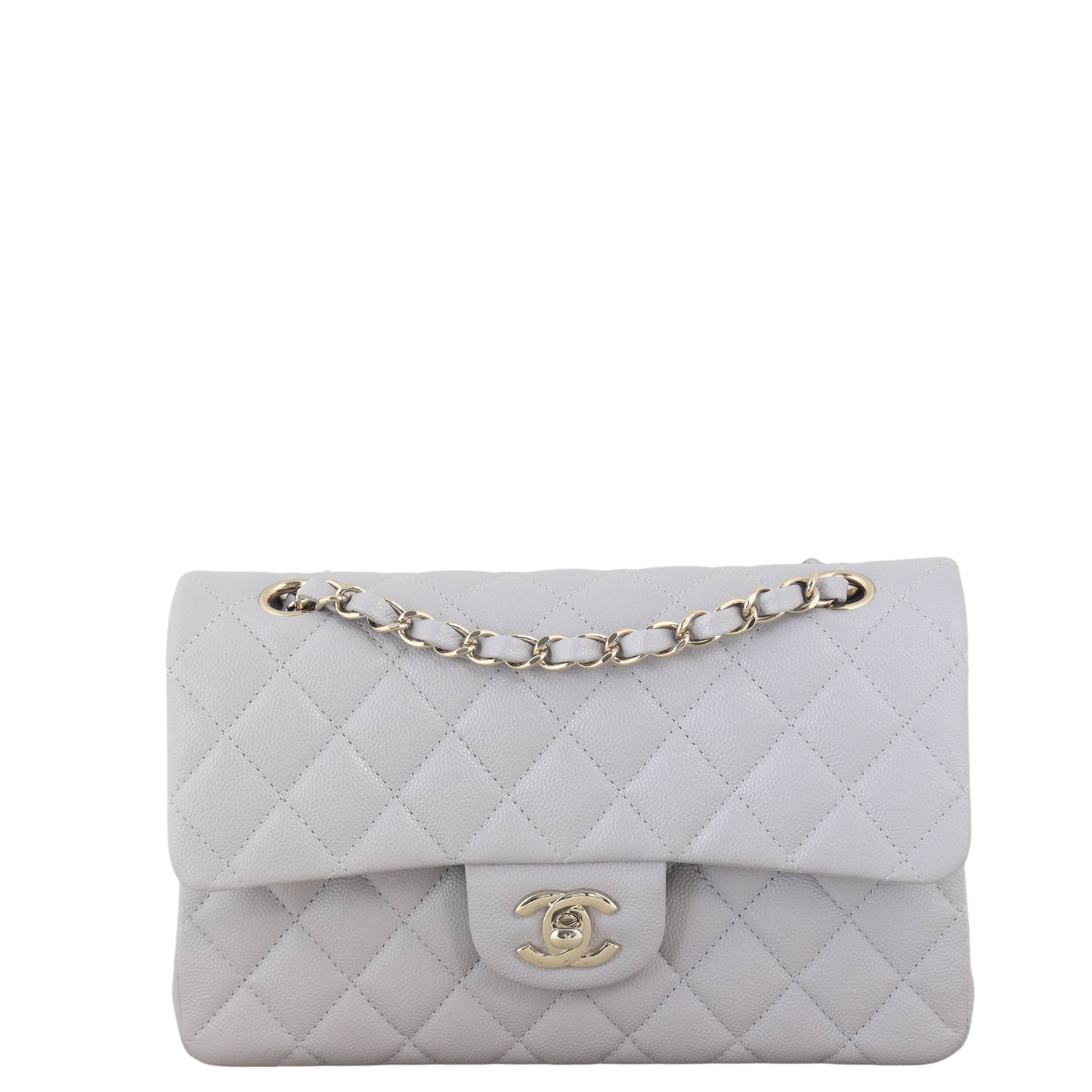 Chanel Classic Double Caviar Handbag Quilted Small Crossbody Bag