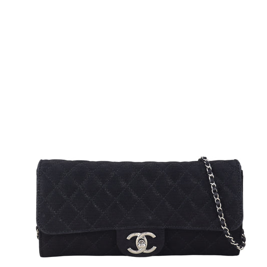 Chanel East West Wallet on Chain Handbag Quilted Black Shoulder Bag