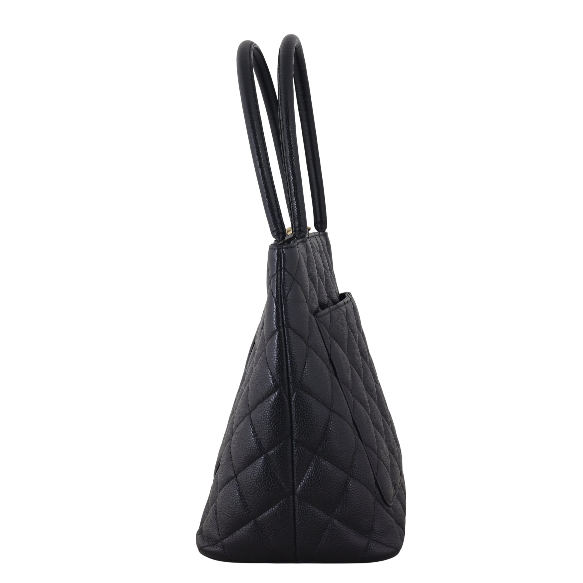 Chanel Medallion Tote Quilted Black Shoulder Bag Tote 13012026