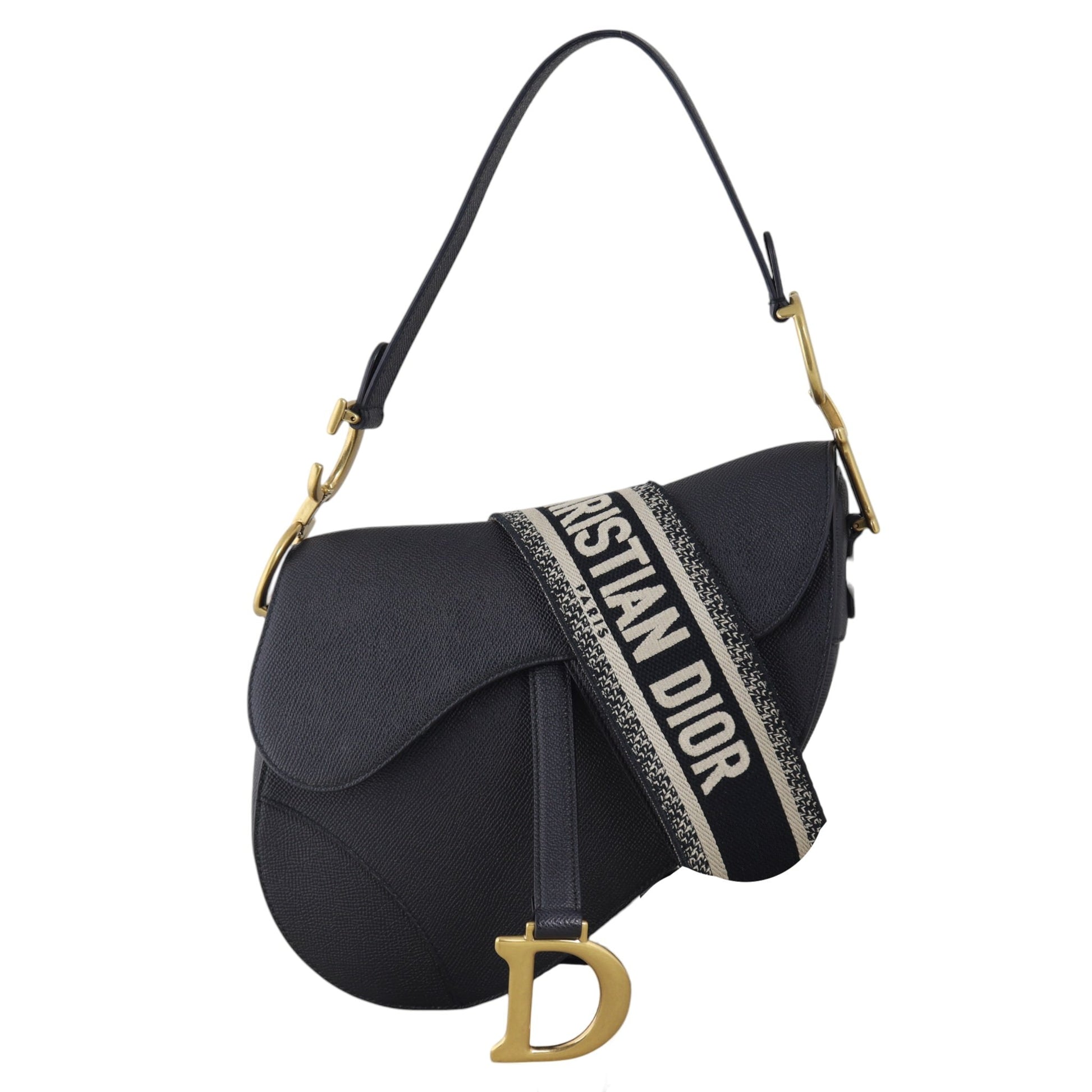 Dior Saddle Bag With Embroidered Strap Travel Bag
